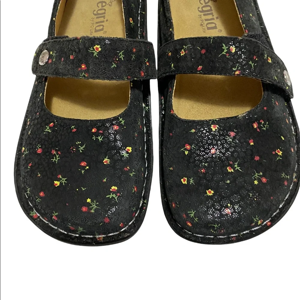 Alegria leather floral Mary Jane shoes - Picture 7 of 12